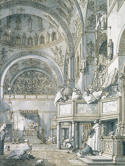 The Choir Singing in St. Mark